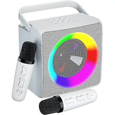 Kaufen Karaoke Maschine Kinder Karaoke Anlage Bluetooth Lautsprecher Mit 2 Mikrofonen • 30.95€