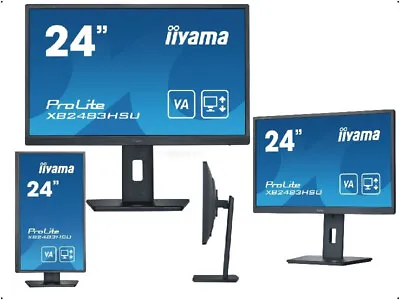 Kaufen Iiyama 60,5CM (23,8 ) Prolite LCD TFT PIVOT Monitor, 1920x1080, FHD XB2483HSU-B5 • 139.90€