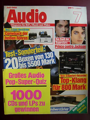 Kaufen Audio 7/88 Kenwood KX-888 HX, Pioneer CT-737 & CT-939 , T + A  Criterion TMR 80 • 8€