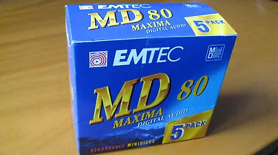 Kaufen 5er Pack EMTEC Minidisc Orginalverpackt • 25€