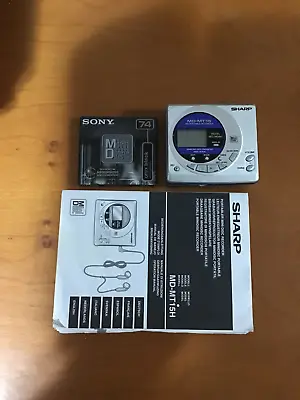 Kaufen Lettore Minidisc Portatile Sharp MD-MT15 +  Mini Disc Nuovo • 32€
