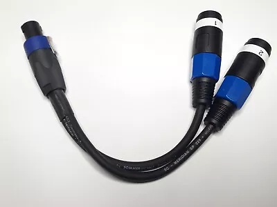 Kaufen Y-Kabel Verteiler Für Biamp Speakon Stecker Neutrik Auf 2 X Buchse/Kupplung • 25.95€