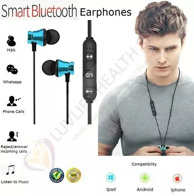 Kaufen UK Bluetooth Drahtlose Magnetische Wasserdichte Kopfhörer - Sport/Chat/Musik  • 10.40€