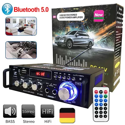 Kaufen 600W Verstärker Stereo Amplifier HIFI Digital Bluetooth FM USB Vollverstärker • 26.99€