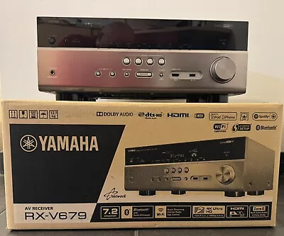 Kaufen Yamaha 7.2 AV Receiver  RX-V 679 - 125 W Pro Kanal - Farbe Titan - In OVP • 214.50€