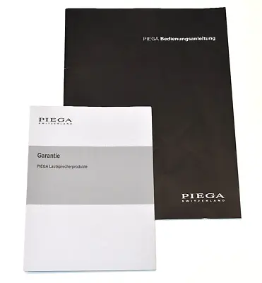 Kaufen PIEGA TS-Serie  Original  Bedienungsanleitung  Für Lautsprecher Und Center  NEU • 24.95€