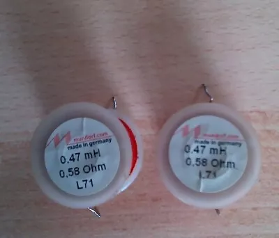 Kaufen 2 Stück Mundorf Luftspule 0,47 MH L 71 Frequenzweiche Bauteile Lautsprecher  • 10€