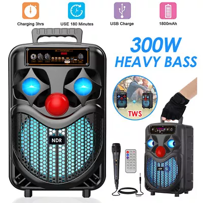 Kaufen 8  300W Mobiler DJ Party Bluetooth5.0 Lautsprecher Karaoke Maschine RGB Soundbox • 39.30€