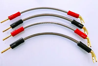 Kaufen QED REFERENCE XT40i 4x 20cm Speaker Jumper Cables Terminated Qed Airloc Plugs • 72€