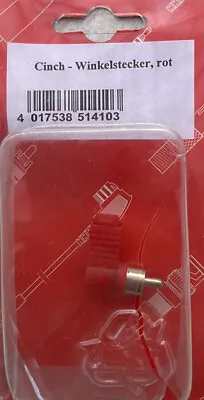 Kaufen Audio Winkeladapter Cinch Stecker Auf Chinch Kupplung Rot • 4.45€