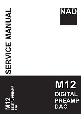 Kaufen Service Manual-Anleitung Für NAD M12  • 16€
