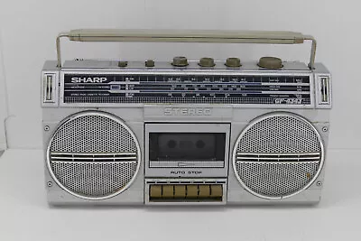 Kaufen SHARP GF-4343 ++ Vintage 80s GHETTOBLASTER Boombox Radio ++ Gebraucht • 39€