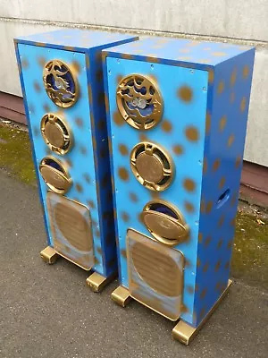 Kaufen 2x Alter Alte Große Lautsprecher Alte Boxen Steampunk Eigenbau Nicht Geprüft • 39.39€