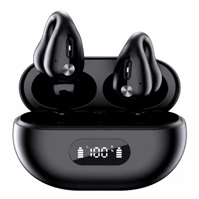 Kaufen Kabellose Kopfhörer Mit Offenem Ohr, NEU Bluetooth 5.3 Ohrclip Knochenleitung Ohrhörer • 19.54€