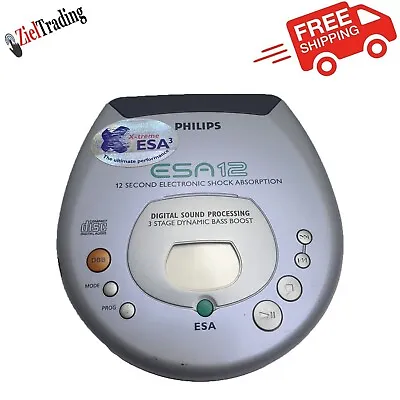 Kaufen Philips ESA12 Compact Disc Digital Audio Tragbarer CD Player • 23.89€