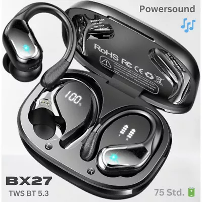 Kaufen BX27P Bluetooth 5.3 In-Ear Sport Kopfhörer, Kabelloses Headset, 75 Stunden Akku • 49.80€