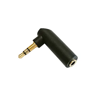 Kaufen Klinken Winkel Adapter Stecker Auf Buchse 3,5 Mm Stereo HIFI Vergoldet 90 Grad • 3.95€