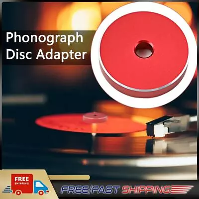 Kaufen 45 RPM Schallplatte Vinyl Plattenspieler Center Adapter Für Phonographen Zubehör (rot) • 7.14€