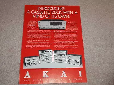 Kaufen Akai GX-F95 Kassette Ad, 1979,Artikel,Brille,Selten • 8.89€