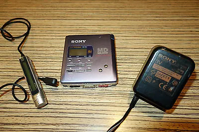 Kaufen Sony- R55 Minidisc Walkman WM  Recorder Player Blau (37) + FB + NT • 99.92€