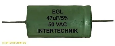 Kaufen INTERTECHNIK TONFREQUENZ-ELKO Plain  GLATT 1.00 MF/50 VAC 5% AXIAL • 2€