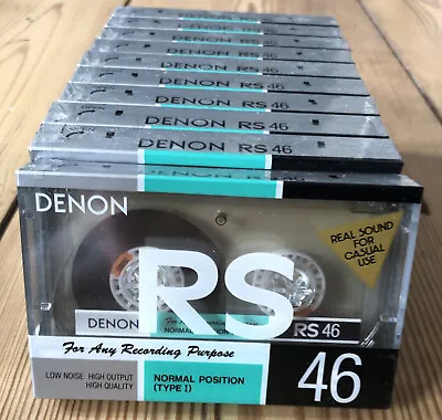 Kaufen 1x DENON RS 46 Blank Audio Cassette Tape Rare Leer Kassette  OVP Neu • 15€