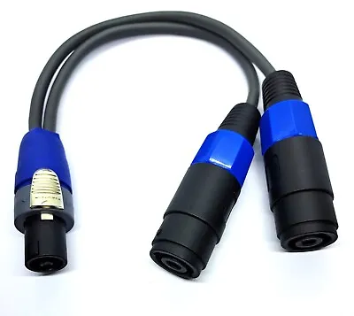 Kaufen Adapter Y-Kabel Splitter Neutrik Speakon Stecker-2 X Speaker Buchse/Kupplung • 18.45€