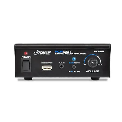 Kaufen Pyle PCA12BT 2 X 25 W Bluetooth Stereo Endstufe AUX-In USB Ladeanschluss • 31.60€