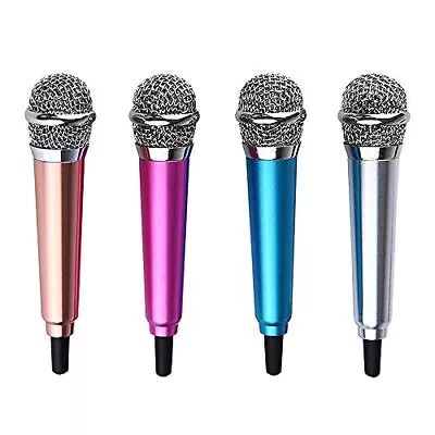 Kaufen YeenGreen Mini Karaoke Mikrofon, 4 Stücke Tiny Microphone, Mikro Vokal Karaoke,  • 18.37€