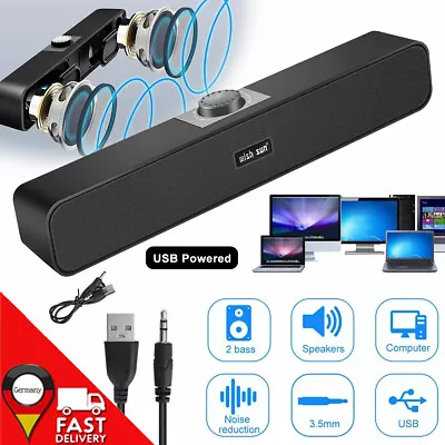 Kaufen Bluetooth 5.0 Wireless TV Soundbar Lautsprecher 3D Sound Bar Musikbox Subwoofer • 17.99€
