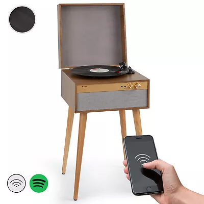 Kaufen Plattenspieler Lautsprecher Schallplatten Bluetooth Vinyl Turntable Design Holz • 104.99€