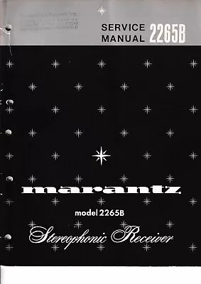 Kaufen Service Manual-Anleitung Für Marantz 2265 B • 13€