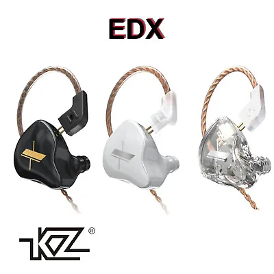 Kaufen KZ EDX High-End Professional HiFi In-Ear Kopfhörer Headset Schwarz Weiß Kristall • 28.90€