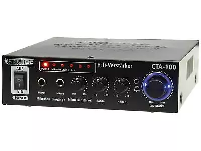 Kaufen Audio Verstärker HiFi  100W 1 Line In 2 Mikrofoneingang Sound Party Musikanlage • 33.33€