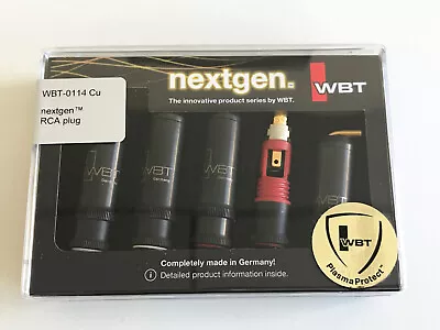 Kaufen 4 X WBT-0114 Cu Nextgen WBT-PlasmaProtect™ Cinchstecker RCA + TORX Bis 9mm • 134.90€
