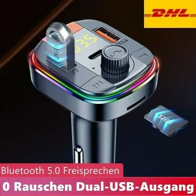 Kaufen FM Transmitter Bluetooth 5.0 Auto MP3 Player USB Handy Ladegerät KFZ DE 2-3Tage! • 16.99€
