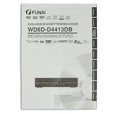 Kaufen Funai WD6D-D4413DB Bedienungsanleitung Manual Deutsch German • 14.90€