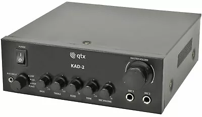 Kaufen QTX Kad-2 Digital Stereo Verstärker Mikrofon Eingang PA DJ Karaoke • 51.95€
