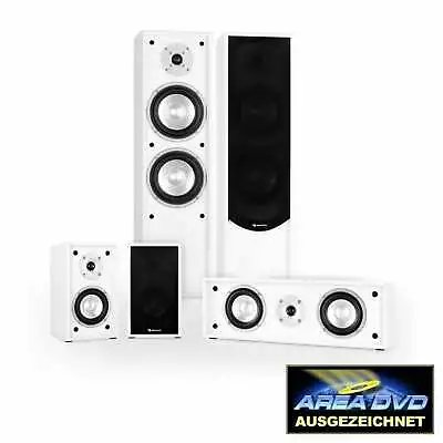 Kaufen 5.0 Surround Sound System Stand Lautsprecher Set Center Box Heimkino Anlage Weiß • 169.99€