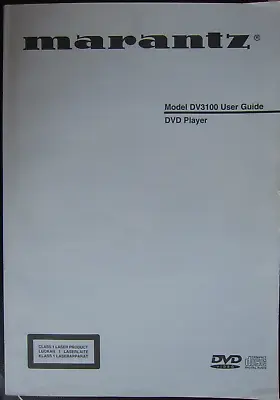 Kaufen Marantz Handbuch DVD Player DV3100 • 4€