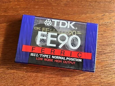 Kaufen TDK FE 90 IEC I – Audiokassette Leerkassette Tape MC NEU – OVP Ungeöffnet SEALED • 2.50€
