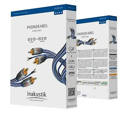 Kaufen Inakustik Premium Phono Audiokabel RCA NF Kabel  Cinch 1,5m  Neu • 67.90€