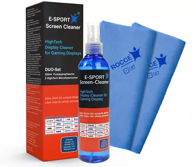 Kaufen E-SPORT Screen Cleaner ® 250ml Inkl. 2x Prof. Display Cloth For GAMING DISPLAYS • 11.90€