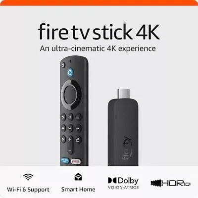 Kaufen Amazon Fire TV Stick 4K (2023) Ultra HD Streaming-Gerät - Alexa Sprachfernbedienung • 58.14€