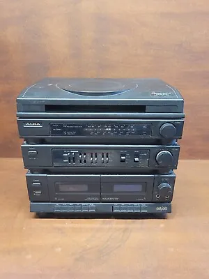 Kaufen Alba Stereo Midi System Karaoke MSK4168 Twin Kassette Band & Schallplattenspieler Fehler • 10.45€