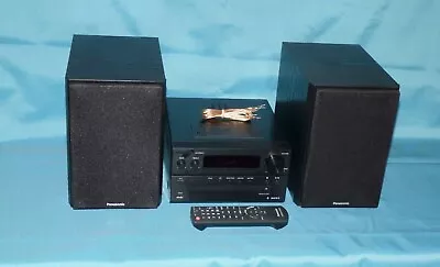 Kaufen Panasonic SA-PMX7  -  Mini Stereoanlage - CD/FM/iPhone Dock/ Bluetooth + Boxen • 75€