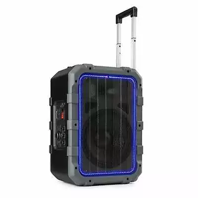 Kaufen Mobiler PA Lautsprecher Karaoke Party Bluetooth Akku Box USB MP3 Player LED • 139.99€