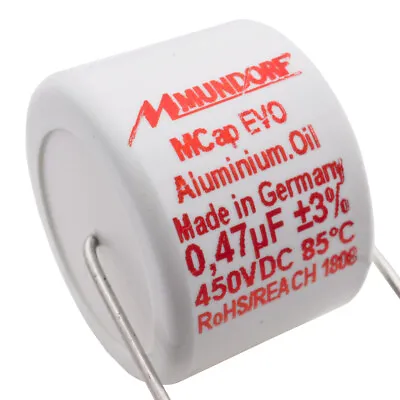 Kaufen Mundorf MCap MEO EVO Oil Öl 0,47uF 450V High End Kondensator Capacitor 854265 • 14.90€