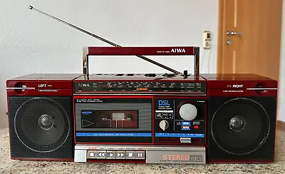 Kaufen AIWA CS-240 Stereo Radio Kassettenrekorder Ghettoblaster Boombox Weltempfänger • 179€