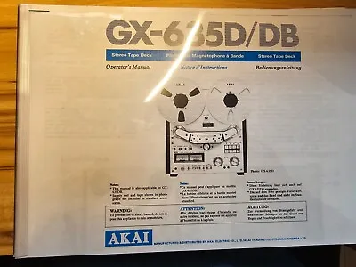 Kaufen Akai Gx-635 D Bedienungsanleitung • 12€
